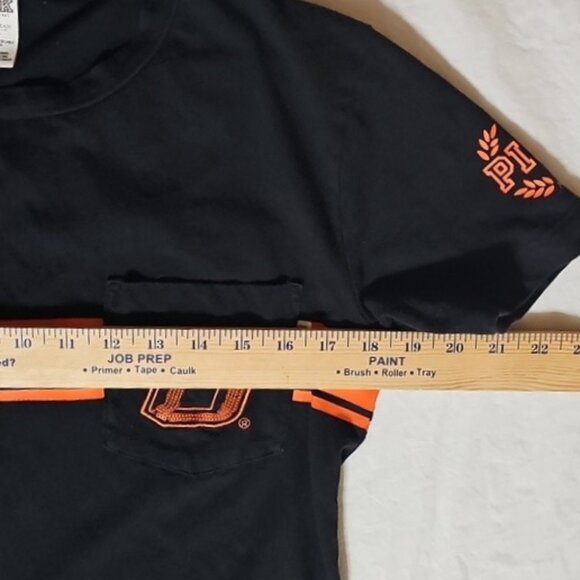 VICTORIAS SECRET PINK Bling O Campus Oklahoma State Cowboys T-Shirt Size XS Used - Picture 15 of 16